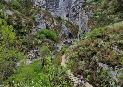 sentier martel , vue du départ