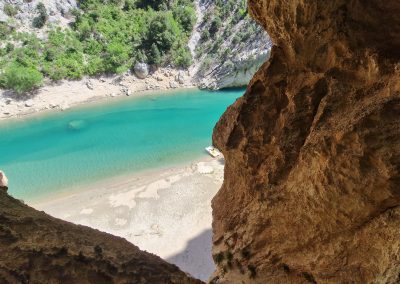 falaise a l entree des gorges du verdon