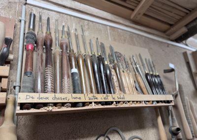 atelier Barda Aiguines de tourneur sur bois