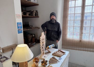 atelier Barda Aiguines de tourneur sur bois