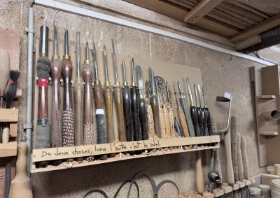 atelier Barda Aiguines de tourneur sur bois