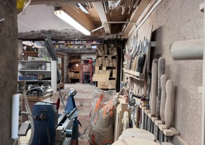 atelier Barda Aiguines de tourneur sur bois