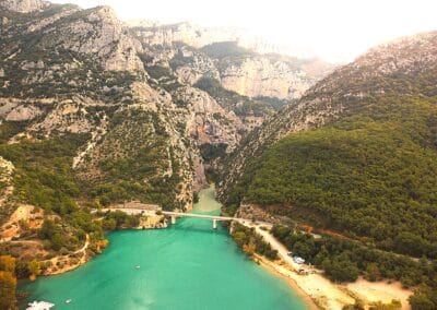 vue sur l entree des gorges du verdon
