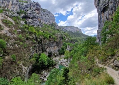 sentier martel vu sur le Verdon